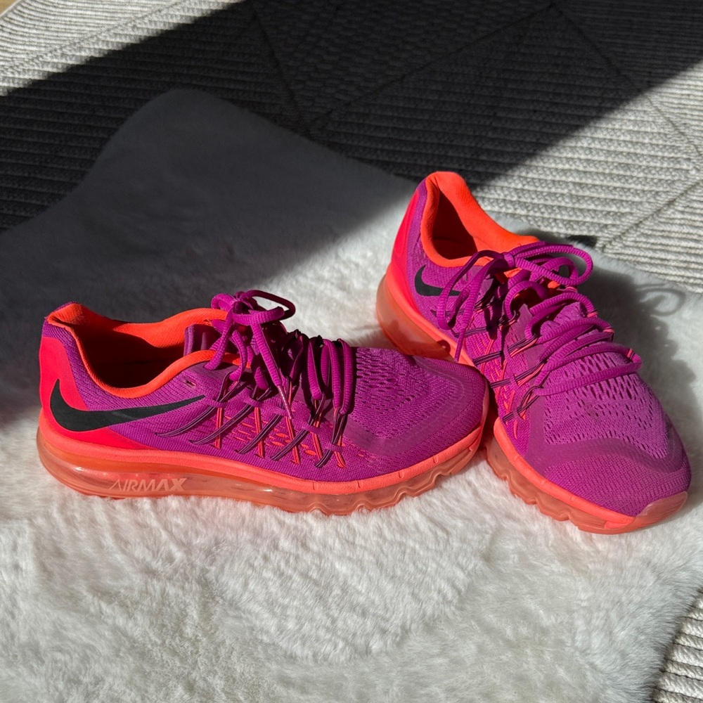 Nike Women's Vibrant Pink and Orange Sneakers